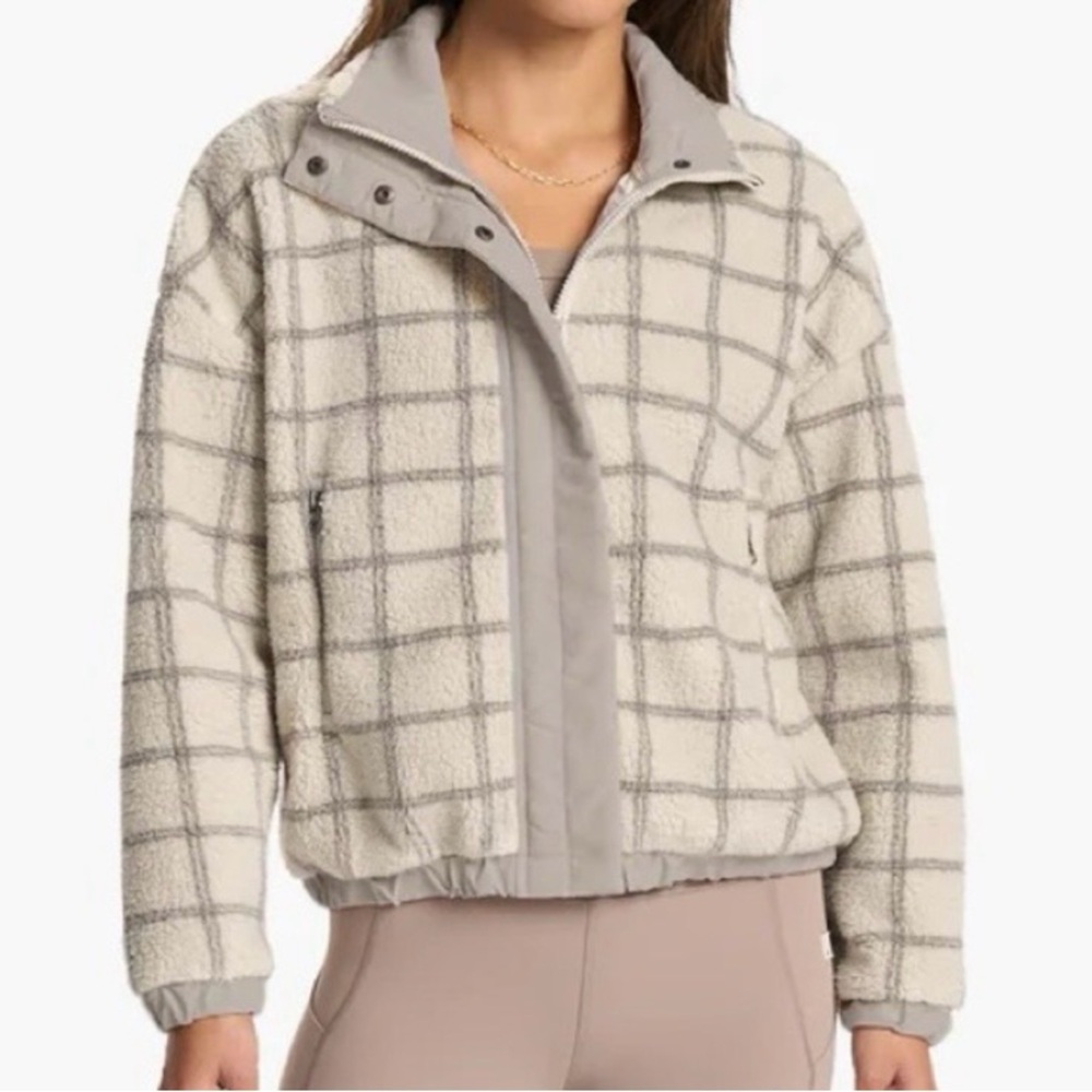 Vuori Cozy Sherpa Jacket, Windowpane, XS